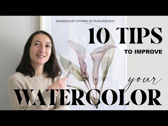 EASY Painting for Beginners: TEN tips - how to paint with watercolor