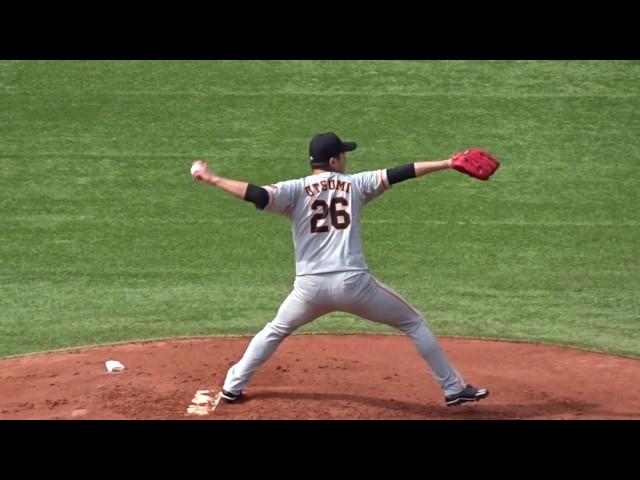 2017.03.18 巨人 内海哲也 投球練習