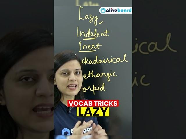 Vocab Tricks - LAZY #vocabulary #tricks #englishvocabulary #ssc #english #oliveboard