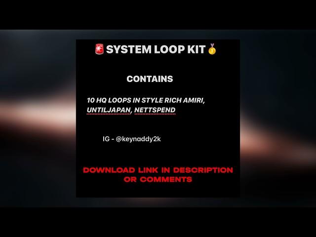 [FREE] RICH AMIRI LOOP KIT - SYSTEM (NETTSPEND, UNTILJAPAN, MIKE DEAN)