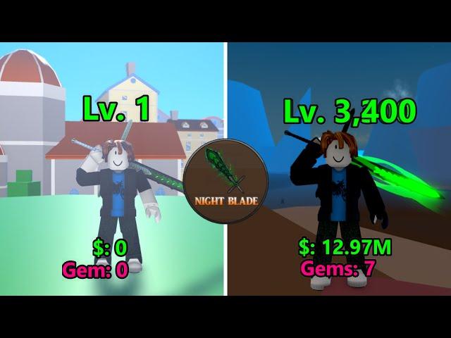 Noob To Pro Using *NIGHTBLADE* In King Legacy | ROBLOX