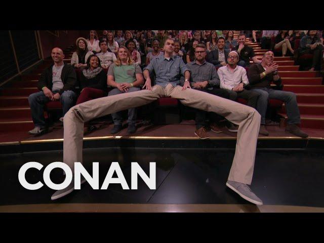 There's A Manspreader In The Audience! | CONAN on TBS