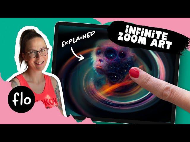 How To Make Infinite Zoom Art Tutorial on iPad