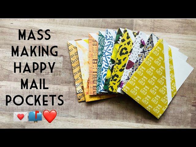 Making Happy Mail Pockets • Story Time • #relaxcutglue #crafts #happymail #junkjournalpockets