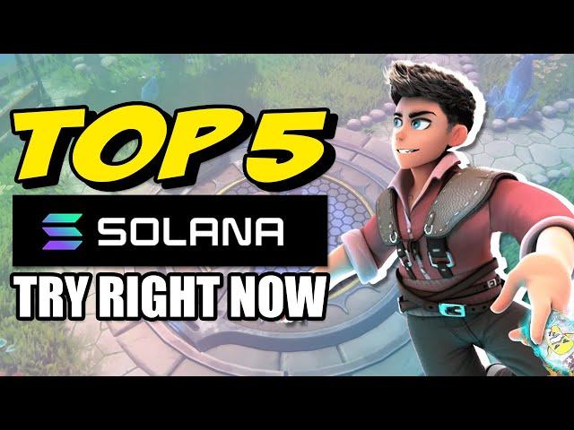 Top 5 Crypto Games On Solana You Can Try!