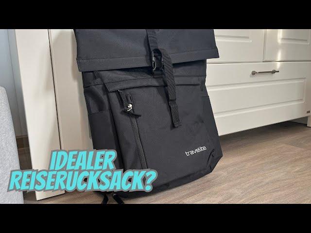 Travelite Roll Up 35 Liter Rucksack mit Laptopfach I Reiserucksack