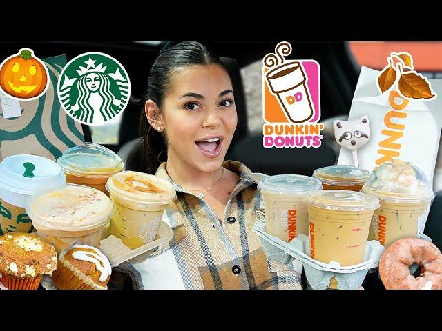 Dunkin’ vs. Starbucks: Fall Menu Competition!  Who Wins?