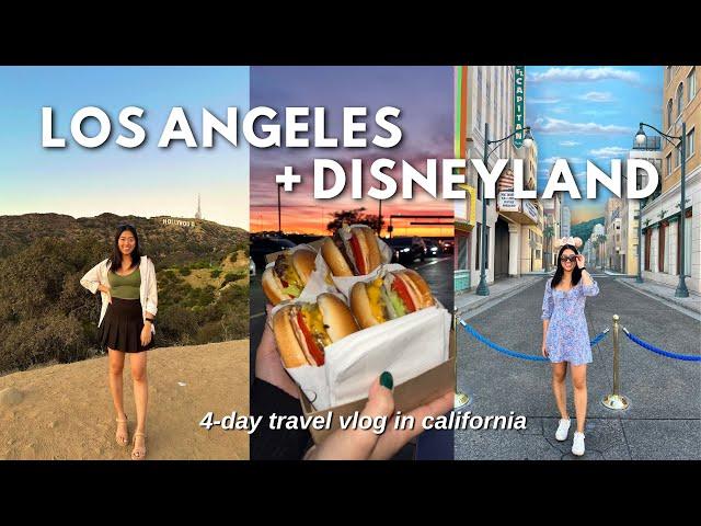 FIRST TIME TRAVELLING TO LOS ANGELES AND DISNEYLAND  // 4-Day Travel Vlog in California