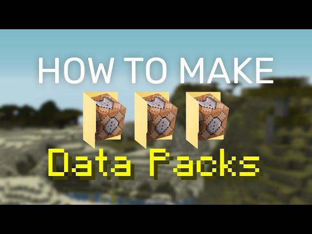 How to Make a Datapack [Minecraft 1.20-1.16] Datapack Tutorial