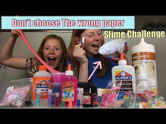 Don’t choose the wrong paper slime Challenge!!//Emmes krea-verden//