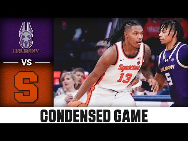 Albany vs. Syracuse Condensed Game | 2024-25 ACC Men's Basketball