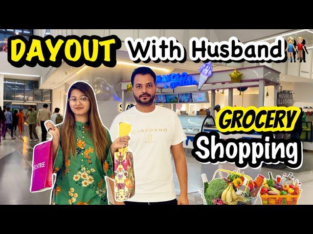 DayOut With Husband | Grocery Shopping  | Hum Gaye Lahore | Alyna Vlogs