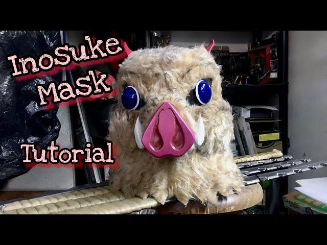 COMO HACER MASCARA DE INOSUKE/ DEMON SLAYER: KIMETSU NO YAIBA  INOSUKE MASK TUTORIAL