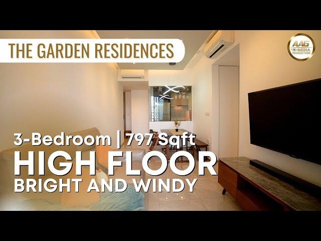 Singapore Condo Property Home Tour | High Floor 3-Bedder at The Garden Residences | For Sale