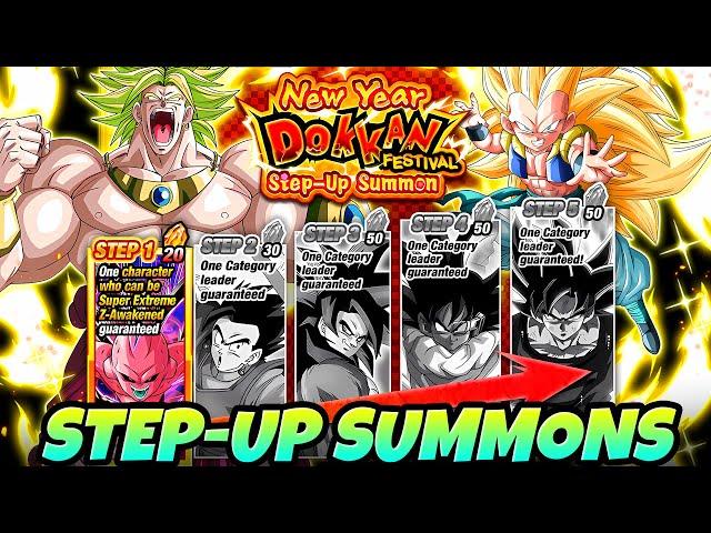 BRAND NEW SUPER EZAs SUMMON!! 2025 New Year Dokkanfest Step Up Summons | Dragon Ball Z Dokkan Battle