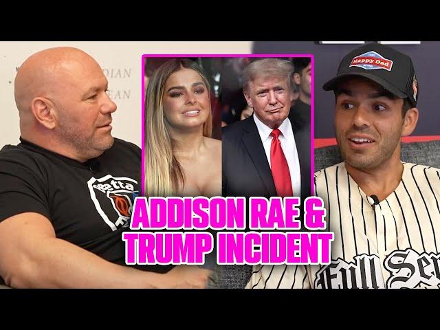 Dana White called Addison Rae over the Trump UFC incident!