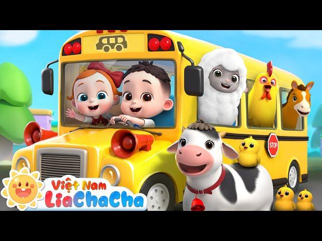  Xe buýt đưa các bạn động vật về nhà | Âm thanh động vật | LiaChaCha - Ca Nhạc Thiếu Nhi Việt Nam
