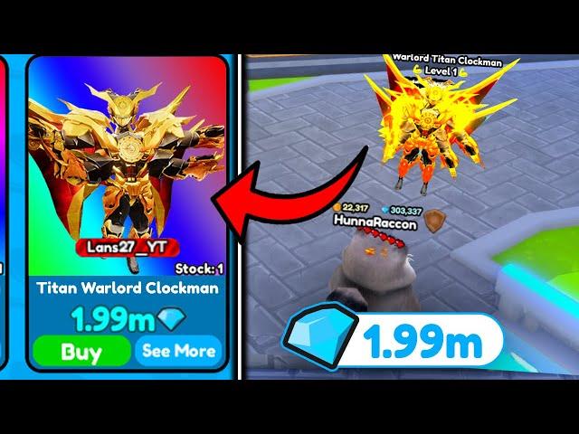 OMG! I GOT NEW RARE *ULTIMTAE* CLOCKMAN!!- Toilet Tower Defense