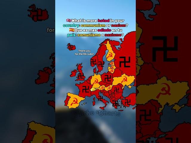 Communism or N4z1sm? #europe #geography #history #map #shorts #america #war #ww2 #edit #fyp #ww1