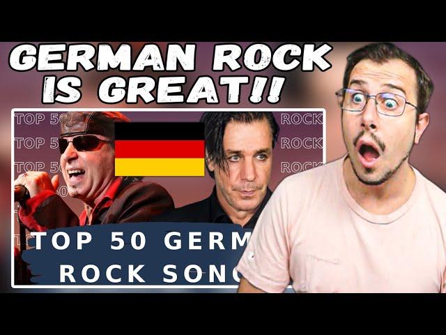 Italian Reacts To Top 50 German Rock Songs EVER