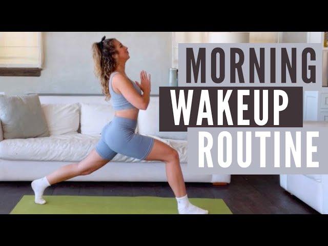 10 Minute ENERGIZING Morning Wakeup Routine / Stretch, Flow, Sculpt