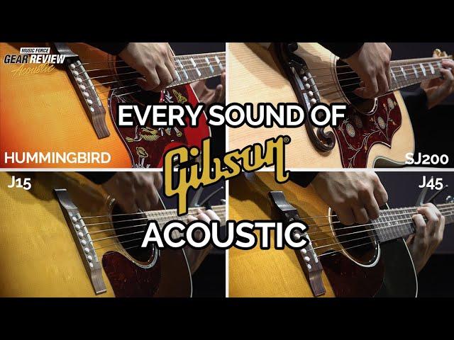 [Gibson Acoustic Review] SJ200 VS Hummingbird VS J45 VS J15