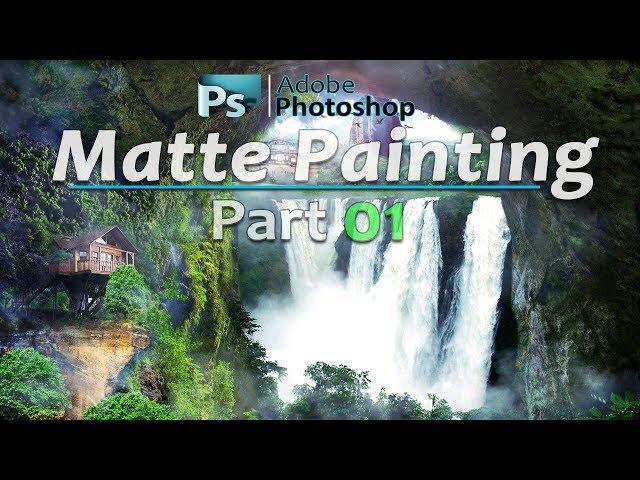 how to matte painting in photoshop tutorial part 1 compositing!! by sunshine