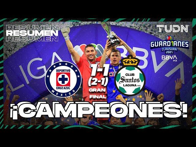 Resumen y goles | Cruz Azul 1(2)-(1)1 Santos | Torneo Guard1anes 2021 BBVA MX Final vuelta | TUDN