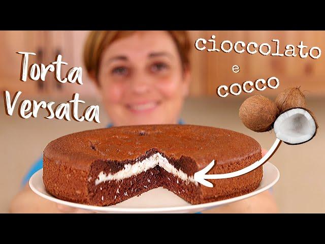 CHOCOLATE AND COCONUT INVERTED CAKE Easy Recipe - Homemade by Benedetta