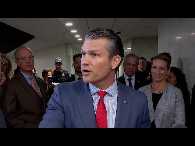 Hegseth says he's 'right here in this fight' for defense secretary