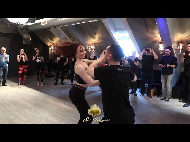 Salsa on2 Partnerwork with Jazzy Ruiz & Iris Reder - Salsakompaniet