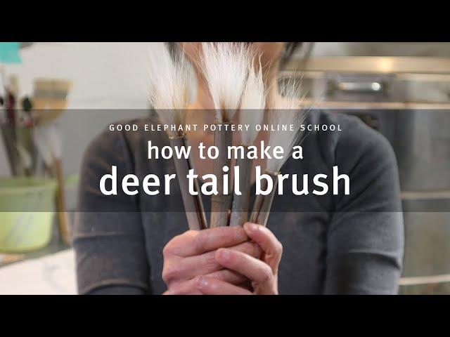 How to Make a Deer Tail Brush / full-length video / free to watch