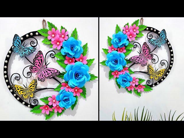 Best paper craft for home decoration | Paper Butterfly wall hanging ideas | Paper flower wall decor