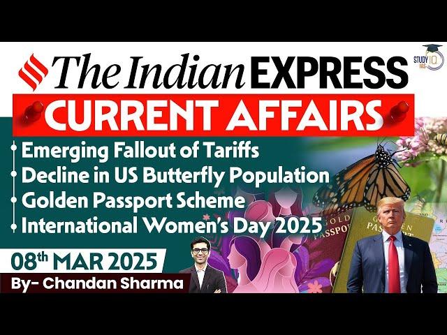 Indian Express Analysis | 8th March 2025 | The Indian Express Newspaper Analysis #news