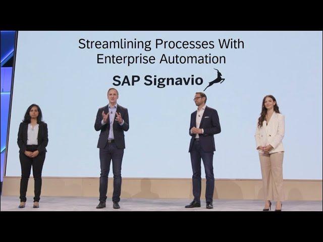 Streamlining Processes with Enterprise Automation | SAP Signavio | SAP Sapphire 2023