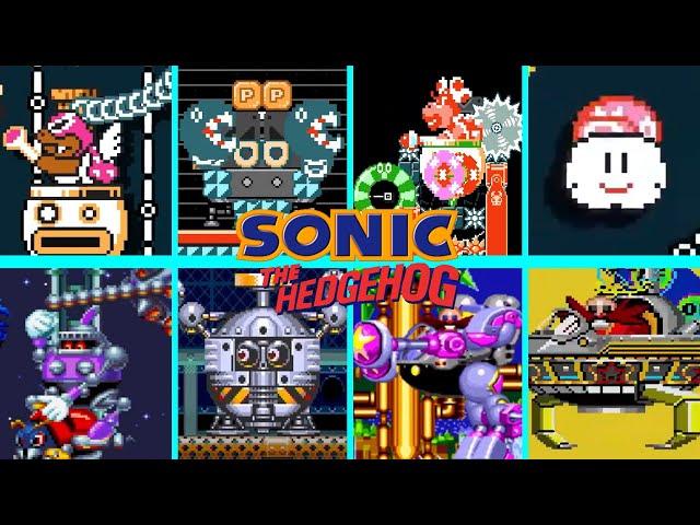 Sonic 1, 2, CD, 3&K & Mania Bosses REMADE in Super Mario Maker 2