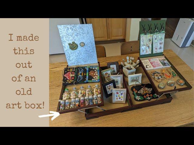 Making a travel mini display for pop up events // Compact craft show display