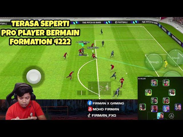 LAWAN OPPONENT CROSSING! AKU GUNA 4222 FORMATION! RASA SEPERTI PRO PLAYER! EFOOTBALL 2024 MOBILE