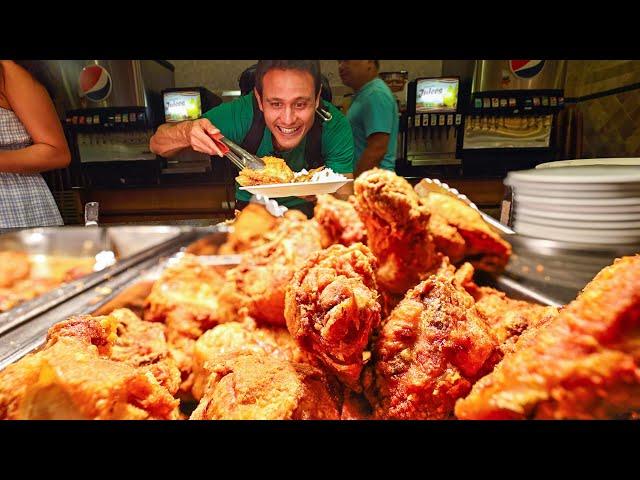 Giant AMISH BUFFET!! Fried Chicken + Beef Brisket | $14.99 All You Can Eat American Country Food!