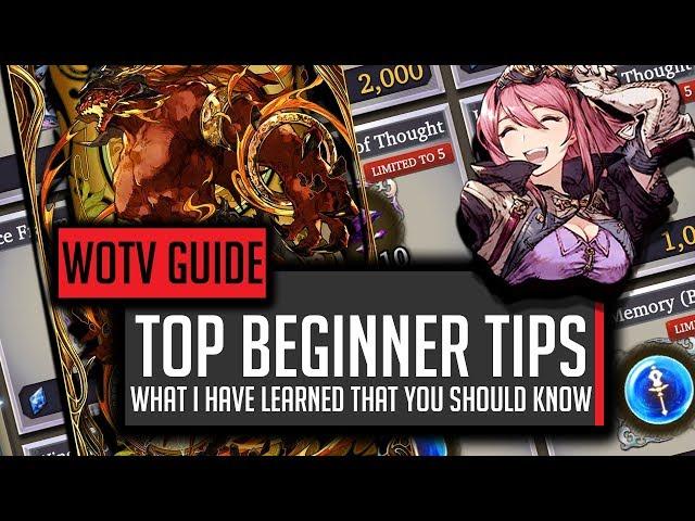 Top Beginner Tips For War of the Visions! Get Started Strong! - [WOTV] FFBE War of the Visions