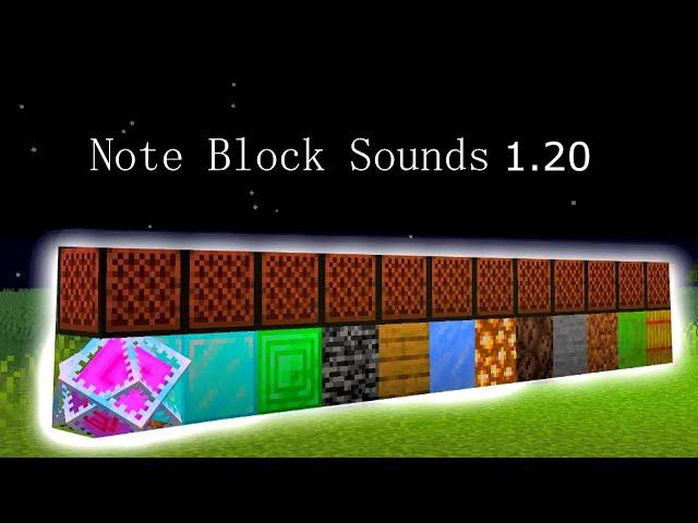 Every note block sound in Minecraft 1.20