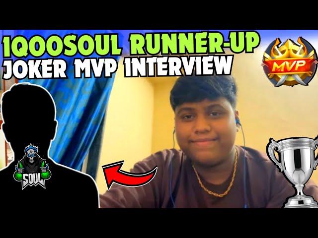 iQOOSouL 1st Runner-up Soul Joker Interview MVP Team SouL