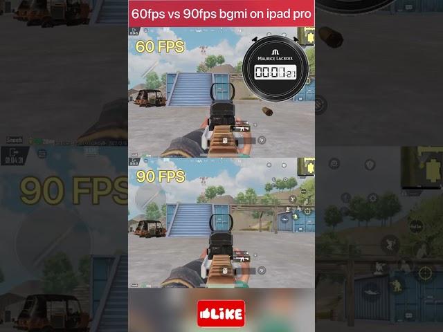 60fps vs 90fps bgmi on ipad pro m1 | godspsycho