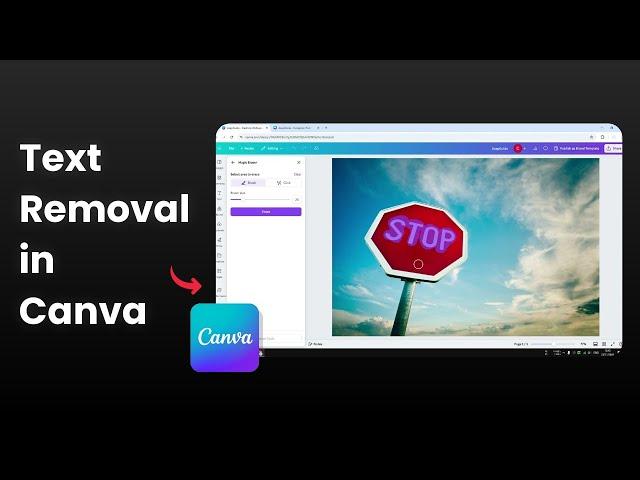 How to Remove Text from Image in Canva