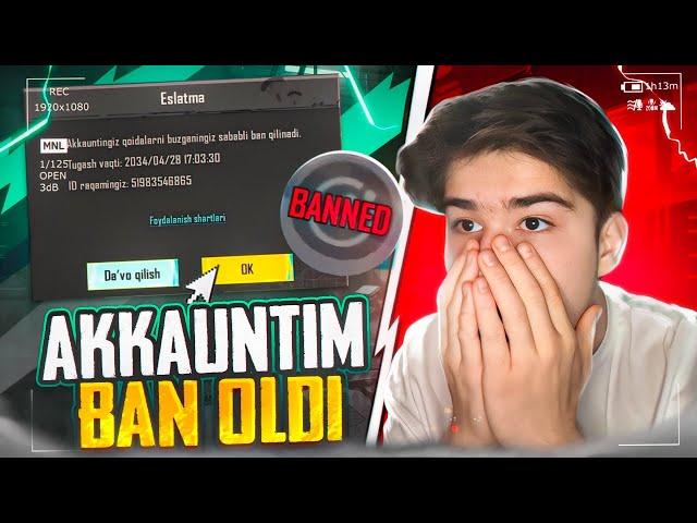 AKKAUNTIM BAN OLDIYAXSHILIK QILAMAN DEB BAN OLIB KETTIM