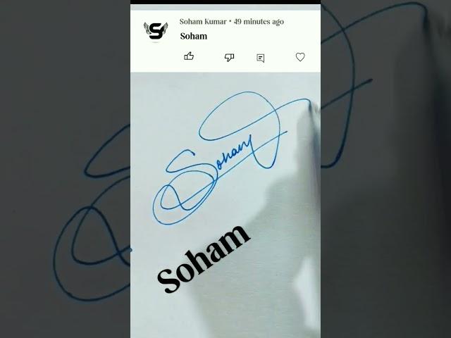 Soham Signature style ️️ #signature