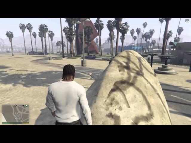 Grand Theft Auto V burning a sand shark
