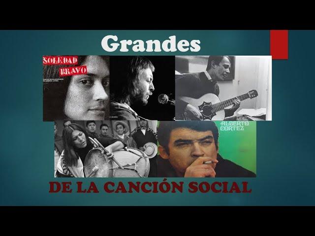 Grandes de la música protesta y canción social latinoamericana.