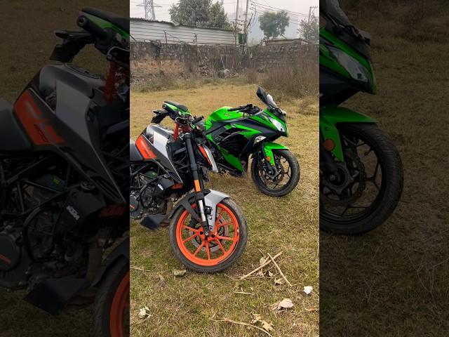 Dual Cylinder Vs Single Cylinder Exhaust Sound #exhaust #modification #reaction #kawasaki