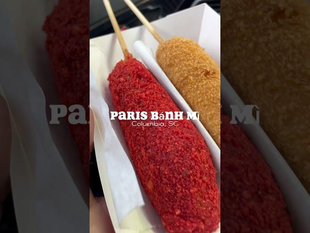 Korean Corndogs in Columbia, SC #foodvlog #parisbanhmi #koreanfood #banhmi #kdog